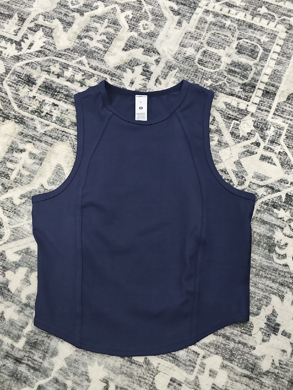 Lululemon Nulux Racerback Tank Cropped Size 6